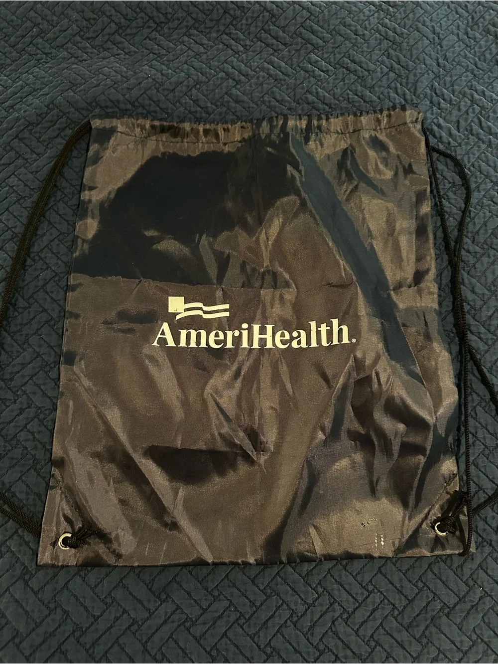 Black Drawstring Gym Bag AmeriHealth